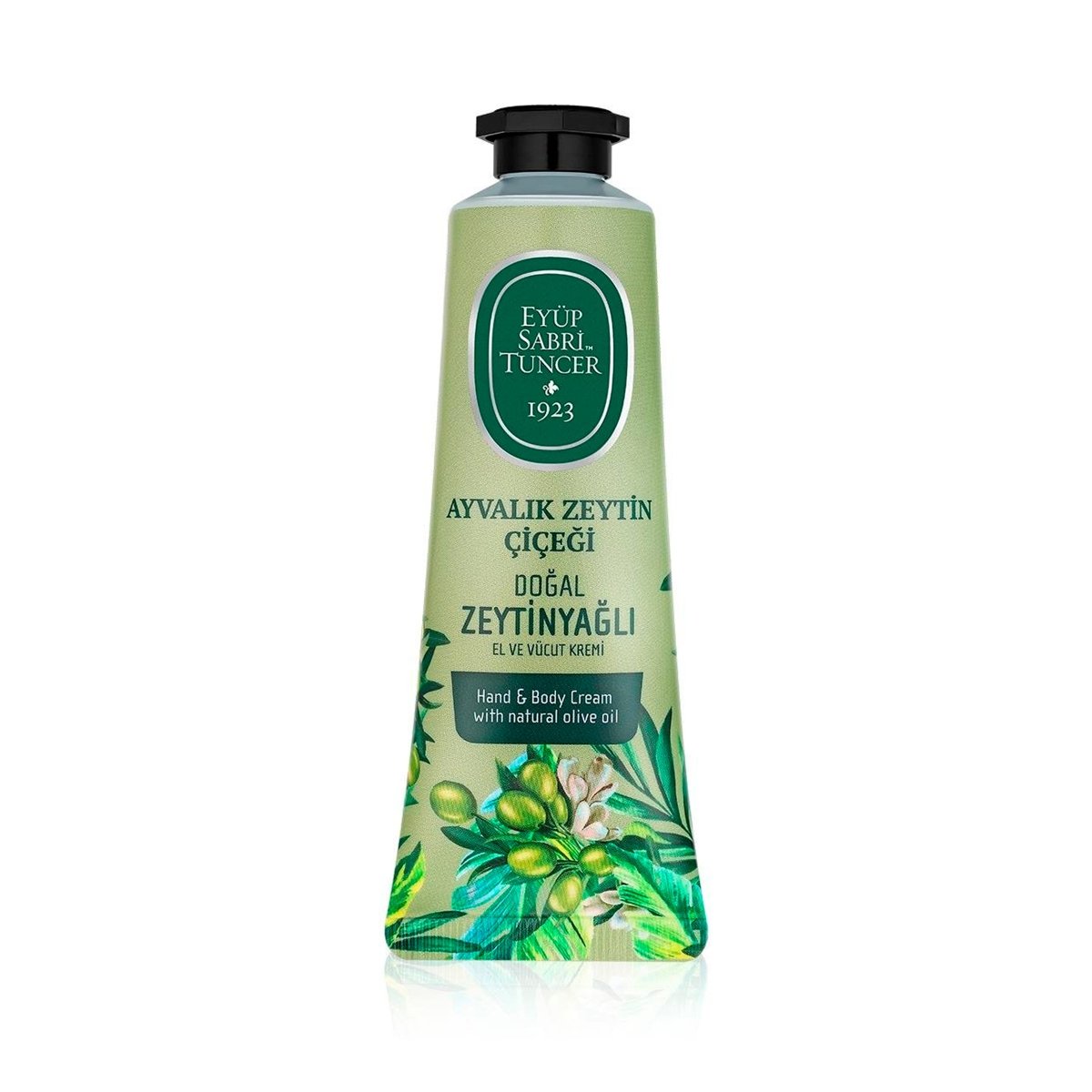 Crema corporal con aceite de oliva y flor de olivo de Ayvalik – 50 ml – Loción corporal natural Eyüp Sabri Tuncer – Grupo DoL