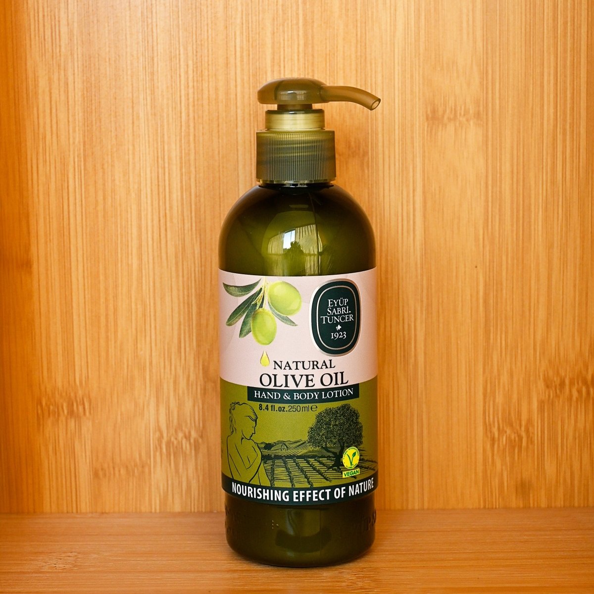 Loción corporal hidratante con aceite de oliva - 250 ml – Loción corporal natural Eyüp Sabri Tuncer – Grupo DoL