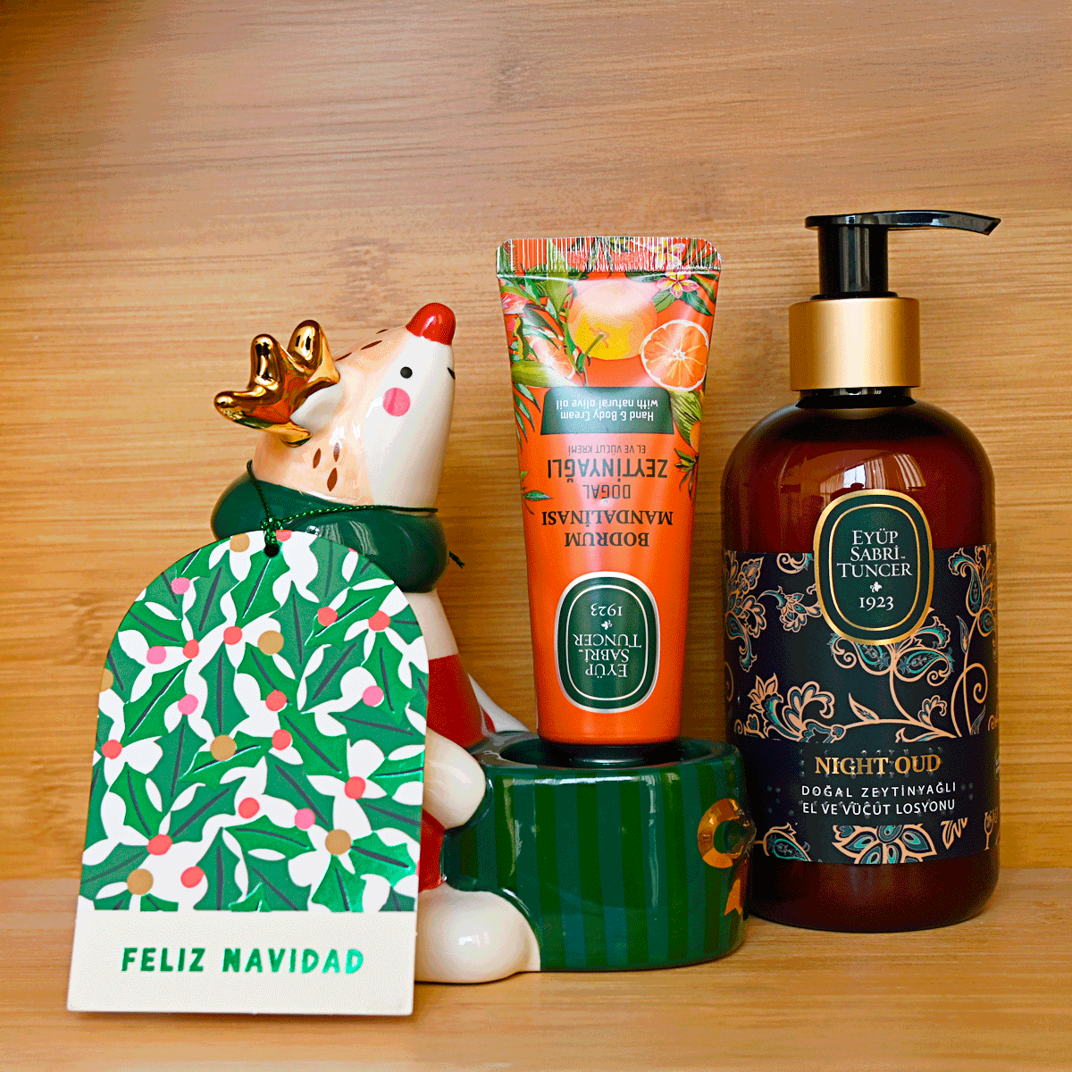 Set Equilibrio Nocturno – Loción Night Oud & crema de Mandarina Bodrum – Loción corporal natural Eyüp Sabri Tuncer – Grupo DoL
