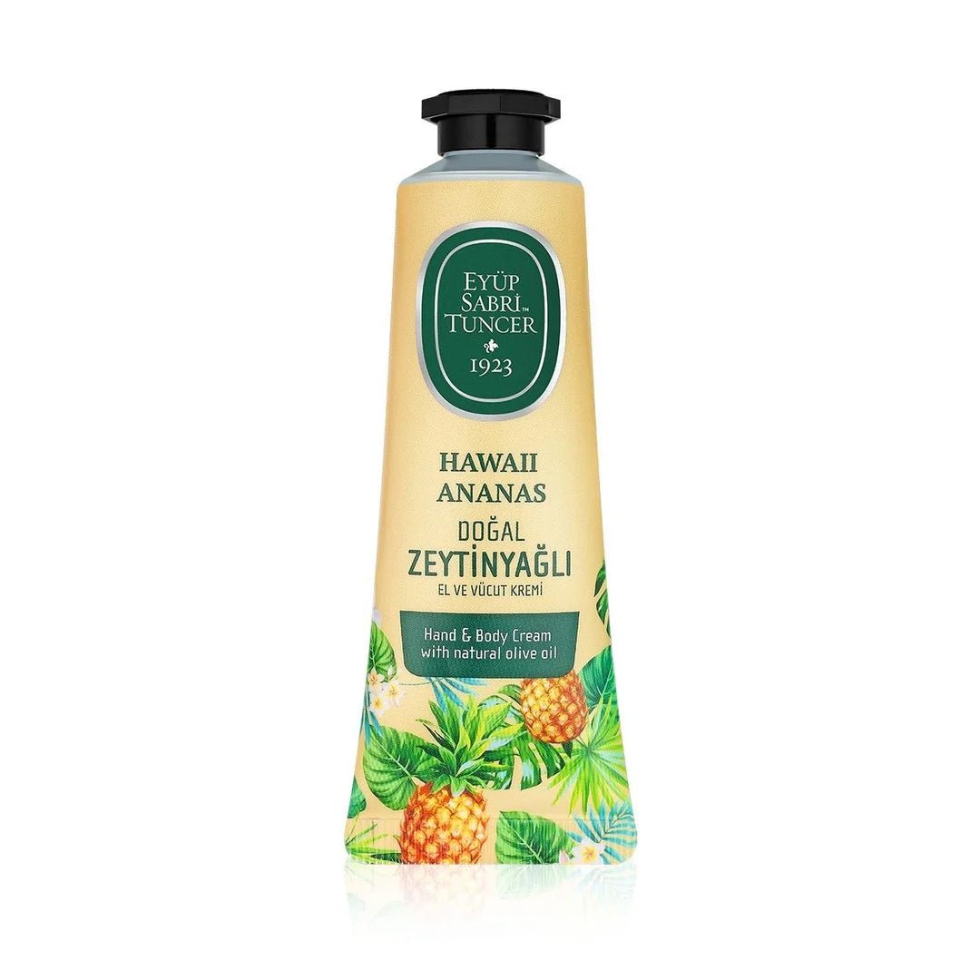 Crema turca corporal tropical con aceite de oliva y piña hawaiana – 50 ml – De Eyüp Sabri Tuncer – Dreams of Light