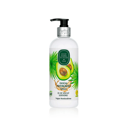 Loción corporal con aceite de palta – 500 ml – Loción corporal natural Eyüp Sabri Tuncer – Grupo DoL