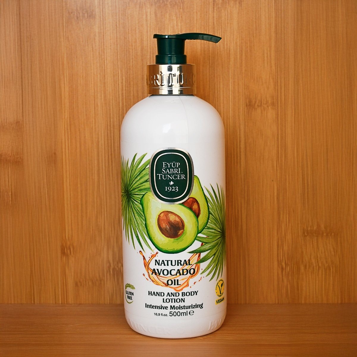 Loción corporal con aceite de palta – Suavidad y elasticidad - Piel normal a seca - 500 ml – Loción corporal natural Eyüp Sabri Tuncer – Grupo DoL