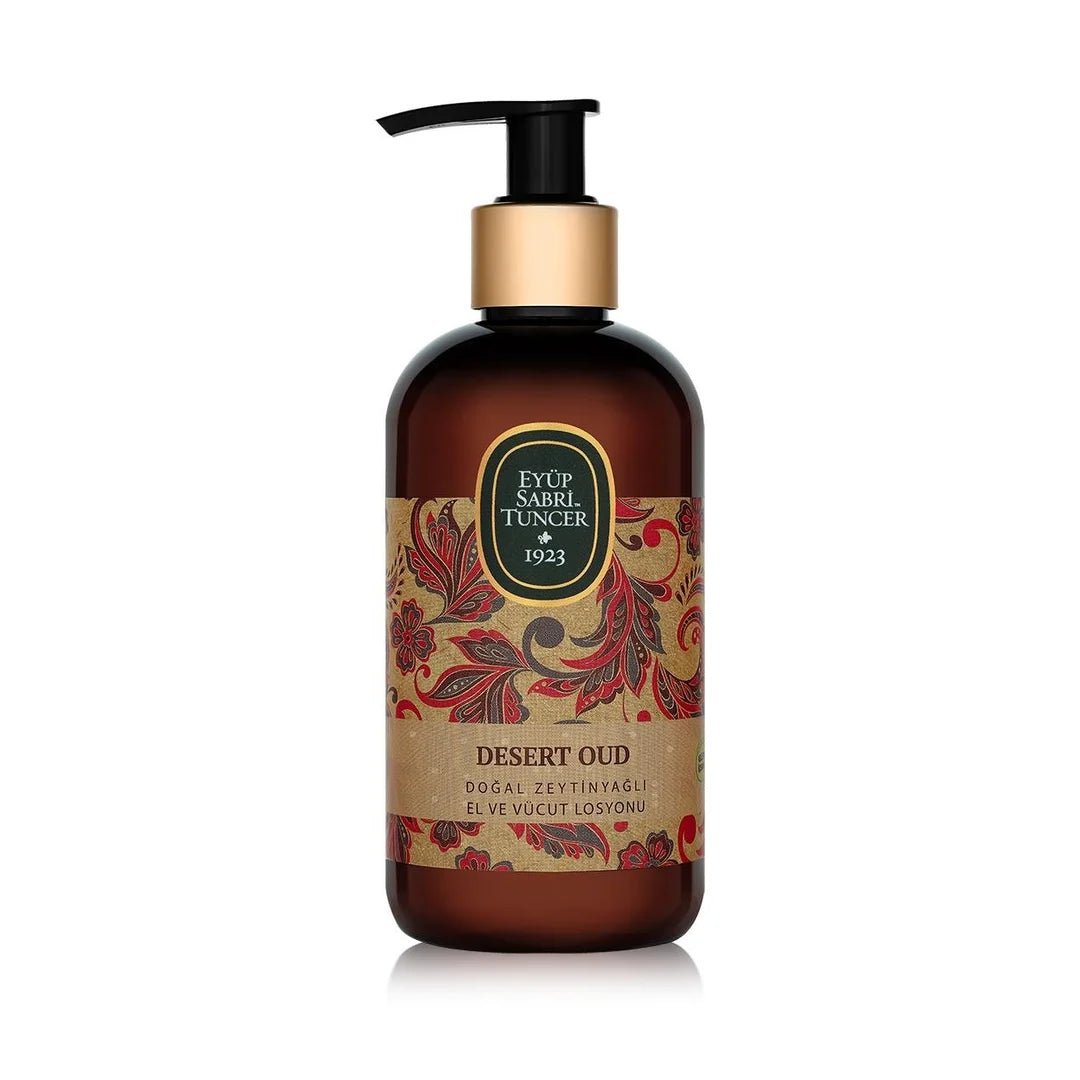 Loción corporal exótica con aceite de Oud del Desierto – 250 ml – Loción corporal natural Eyüp Sabri Tuncer – Dreams of Light