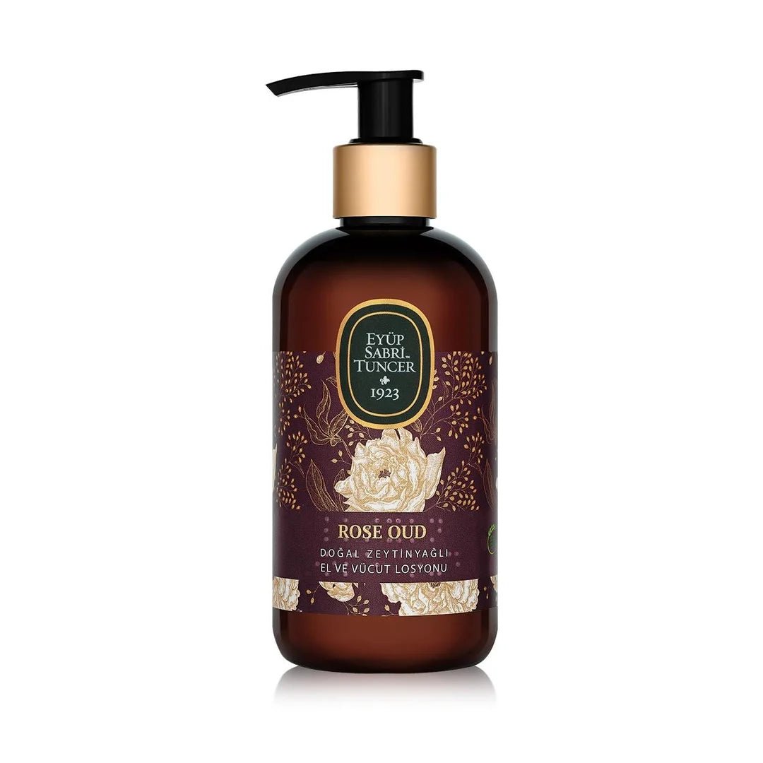 Loción corporal sensual con rosa y aceite de Oud – 250 ml – Loción corporal natural Eyüp Sabri Tuncer – Dreams of Light