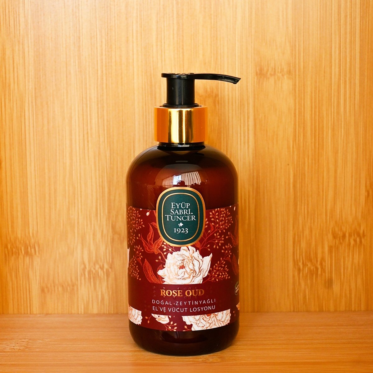 Loción corporal sensual con rosa y aceite de Oud – 250 ml – Loción corporal natural Eyüp Sabri Tuncer – Grupo DoL