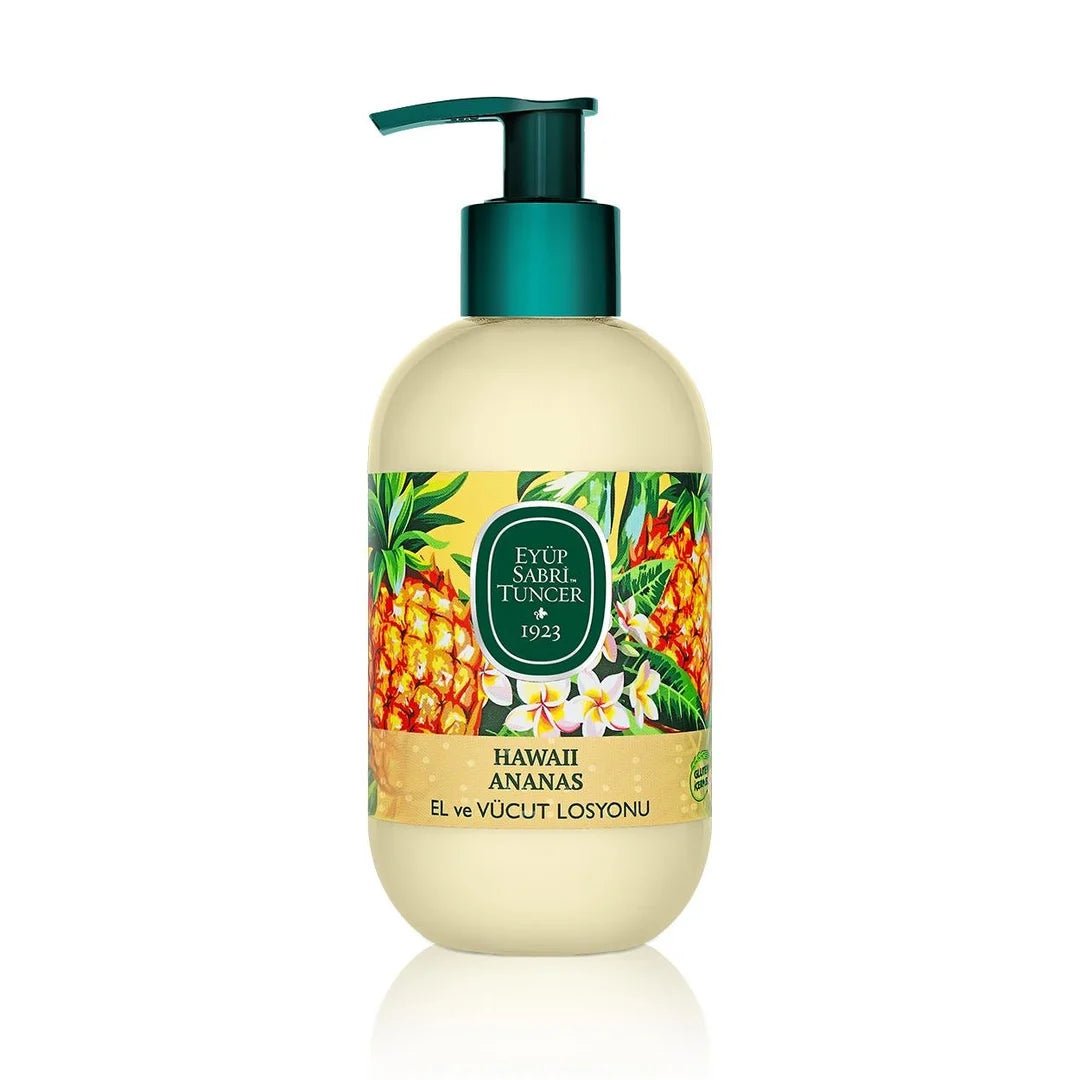 Loción corporal turca tropical con aceite de oliva y piña hawaiana – 280 ml – Eyüp Sabri Tuncer – Dreams of Light