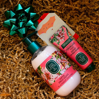 Set de Cuidado Suave y Floral - Loción + crema de Flor de cerezo japonés – Loción corporal natural Eyüp Sabri Tuncer – DoL